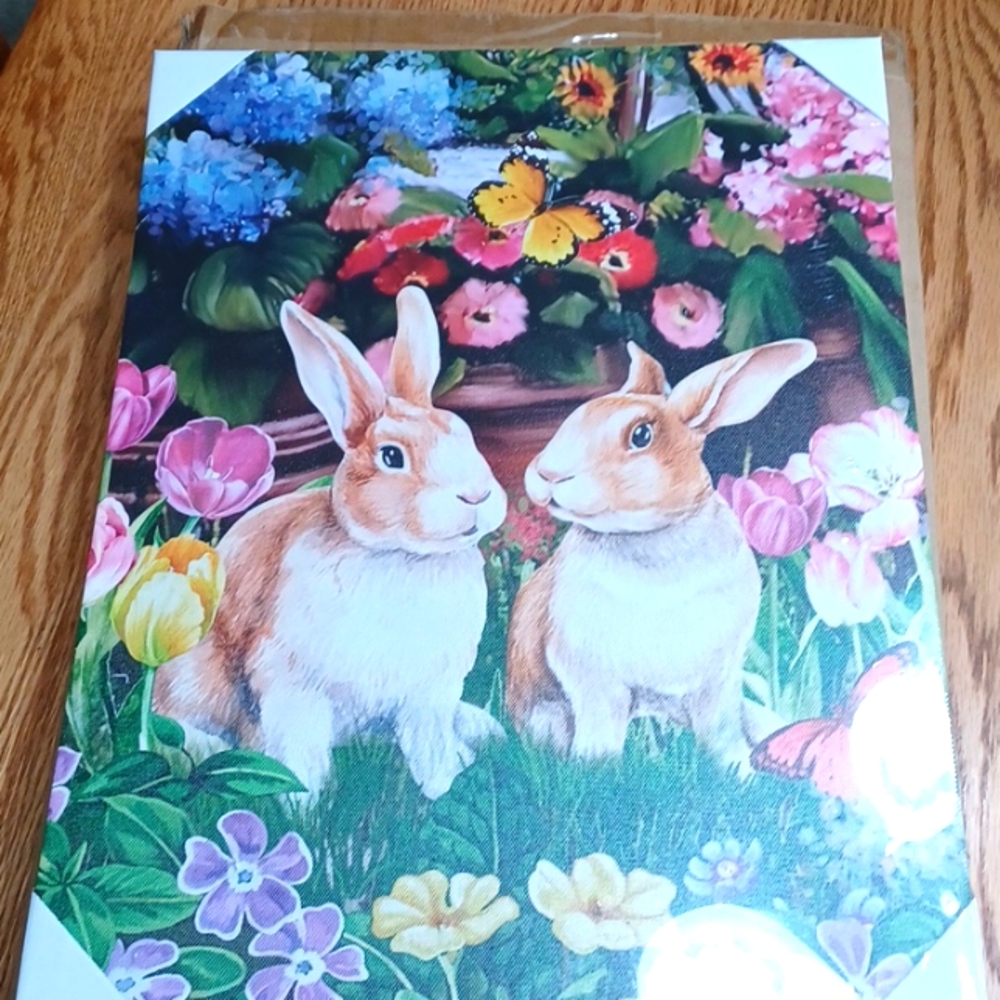 Spring Garden Lighted Canvas